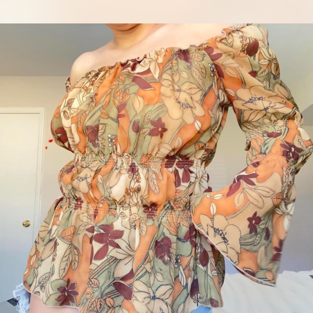 Floral Off-Shoulder Blouse